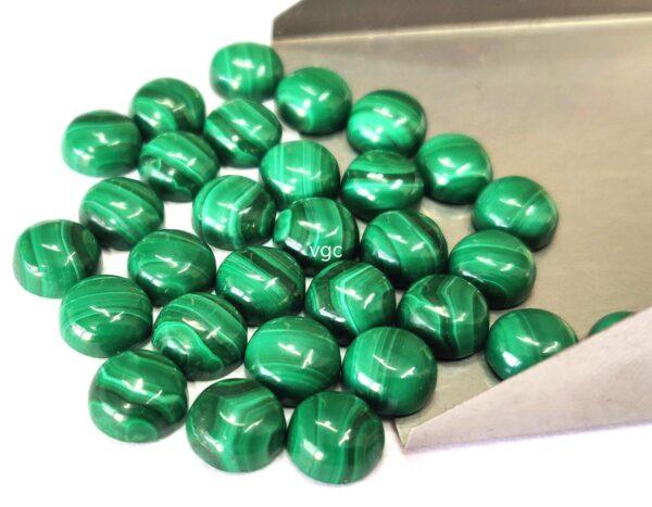 Natural Malachite 10 mm Round Cabochon – Malachite Round Cabochon 10mm