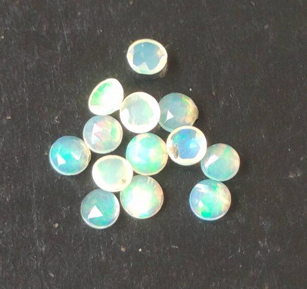 Natural Super Top Multifire Ethiopian Opal 8 mm Round Rose Cut – AAA Quality Ethiopian Opal Round 8mm