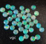 Natural Super Top Multifire Ethiopian Opal 2.5 mm Round Cabochon – AAA Quality Ethiopian Opal Round 2.5mm