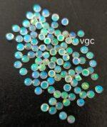 Natural Super Top Multifire Ethiopian Opal 2.5 mm Round Cabochon – AAA Quality Ethiopian Opal Round 2.5mm