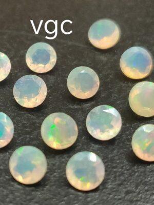 Natural Super Top Multifire Ethiopian Opal 5 mm Round Cut Faceted – AAA Quality Ethiopian Opal Round 5mm