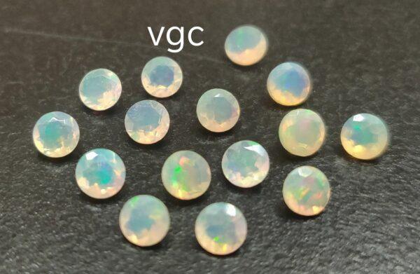 Natural Super Top Multifire Ethiopian Opal 5 mm Round Cut Faceted – AAA Quality Ethiopian Opal Round 5mm