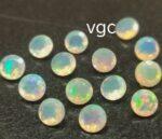 Natural Super Top Multifire Ethiopian Opal 5 mm Round Cut Faceted – AAA Quality Ethiopian Opal Round 5mm