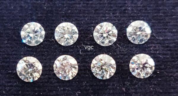 Super Top Quality White Moissanite D-f Color VS Purity 5 mm Round Brilliant Cut– AAA Moissanite Round Superb Cut And Luster 5mm