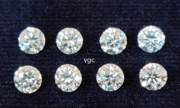 Super Top Quality White Moissanite D-f Color VS Purity 5 mm Round Brilliant Cut– AAA Moissanite Round Superb Cut And Luster 5mm