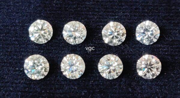 Super Top Quality White Moissanite D-f Color VS Purity 5 mm Round Brilliant Cut– AAA Moissanite Round Superb Cut And Luster 5mm