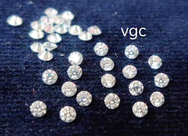 Super Top Quality White Moissanite D-f Color VS Purity 2 mm Round Brilliant Cut– AAA Moissanite Round Superb Cut And Luster 2mm