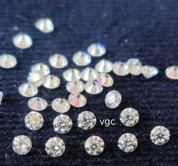 Super Top Quality White Moissanite D-f Color VS Purity 2 mm Round Brilliant Cut– AAA Moissanite Round Superb Cut And Luster 2mm