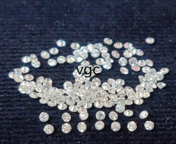 Super Top Quality White Moissanite D-f Color VS Purity 1 mm Round Brilliant Cut– AAA Moissanite Round Superb Cut And Luster 1mm