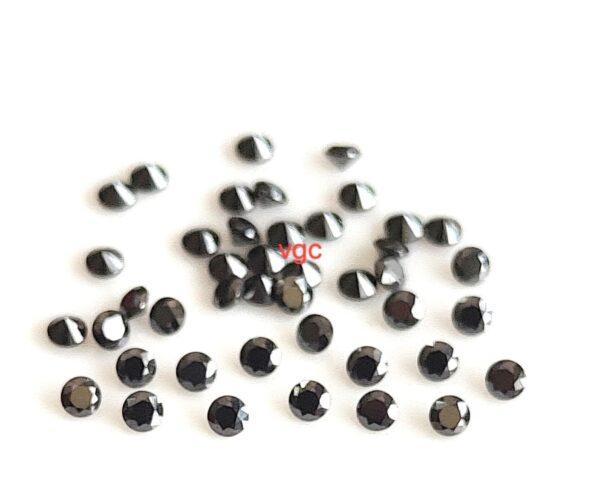 Super Top Quality Black Moissanite VS Purity 1.75 mm Round Brilliant Cut– AAA Moissanite Round Superb Cut And Luster 1.75mm