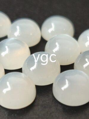 Natural White Moonstone 9 mm Round Cabochon – AAA Quality Moonstone Round Cabochon 9mm