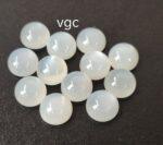 Natural White Moonstone 8 mm Round Cabochon – AAA Quality Moonstone Round Cabochon 8mm