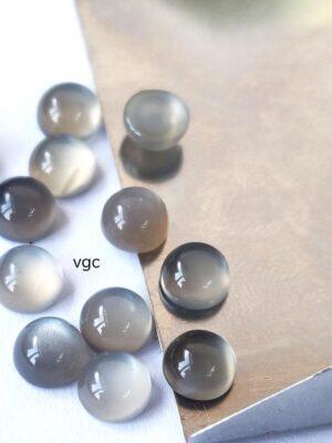 Natural Grey Moonstone 10 mm Round Cabochon – AAA Quality Moonstone Round Cabochon 10mm