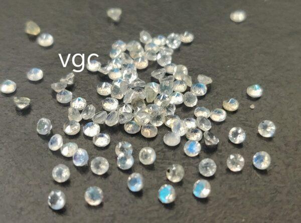 Natural Labradorite 9 mm Round Cut Faceted – AAA Quality Labradorite Round Faceted Cut 9mm