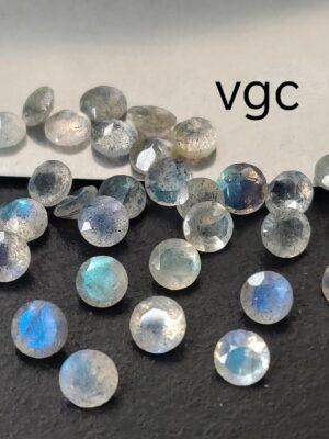 Natural Labradorite 10 mm Round Cut Faceted – AAA Quality Labradorite Round Faceted Cut 10mm