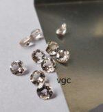 Natural Good Peach Color Morganite 5 mm Round Cut Faceted – AAA Quality Morganite Round 5mm