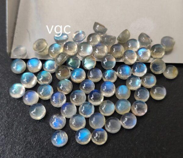 Natural Labradorite 6 mm Round Cabochon – AAA Quality Labradorite Round Cabochon 6mm