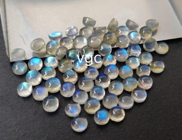Natural Labradorite 6 mm Round Cabochon – AAA Quality Labradorite Round Cabochon 6mm