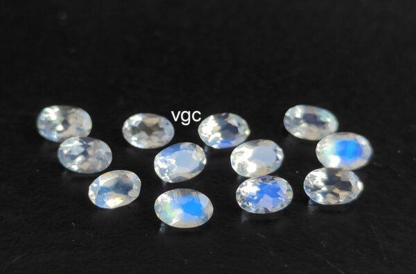 Natural Rainbow Moonstone 5×7 mm Oval Cut Faceted – AAA Quality Rainbow Moonstone Oval 5x7mm