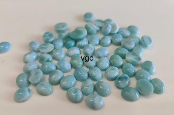 Natural Larimar 4×6 mm Oval Cabochon – Larimar Oval Cabochon 4x6mm