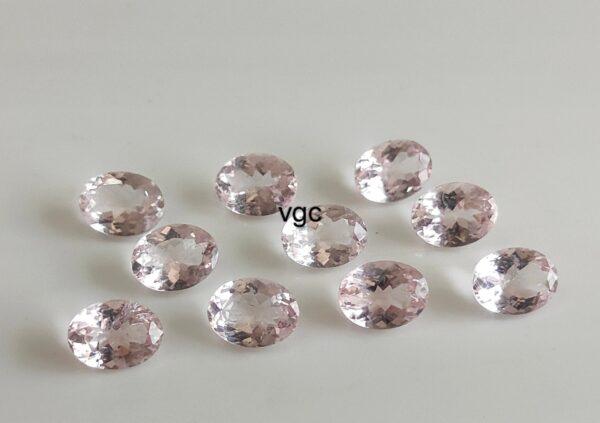 Natural Good Pink Color Morganite 8×10 mm Oval Cut Faceted – AAA Quality Morganite Oval 8x10mm