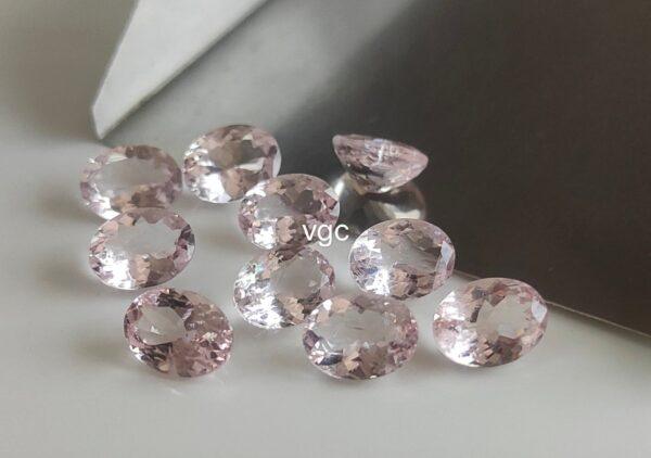 Natural Good Pink Color Morganite 8×10 mm Oval Cut Faceted – AAA Quality Morganite Oval 8x10mm