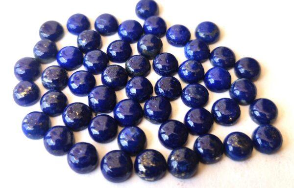 Natural Lapis Lazuli 5 mm Round Cabochon – Lapis Round Cabochon 5mm
