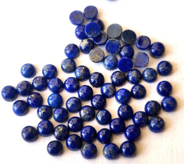 Natural Lapis Lazuli 5 mm Round Cabochon – Lapis Round Cabochon 5mm