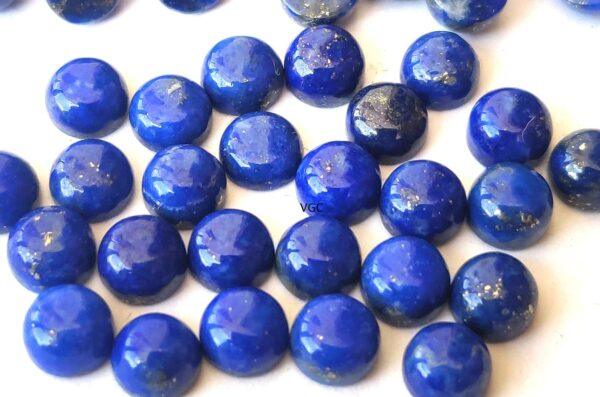 Natural Lapis Lazuli 7 mm Round Cabochon – Lapis Round Cabochon 7mm