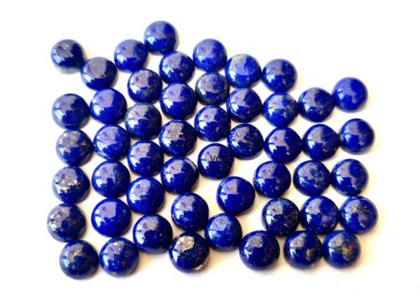 Natural Lapis Lazuli 5 mm Round Cabochon – Lapis Round Cabochon 5mm