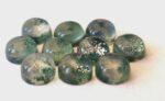 Natural Moss Agate 5 mm Round Doublet Cabochon – AAA Quality Moss Agate Round 5mm