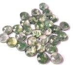 Natural Moss Agate 7 mm Round Doublet Rose Cut – AAA Quality Moss Agate Round 7mm