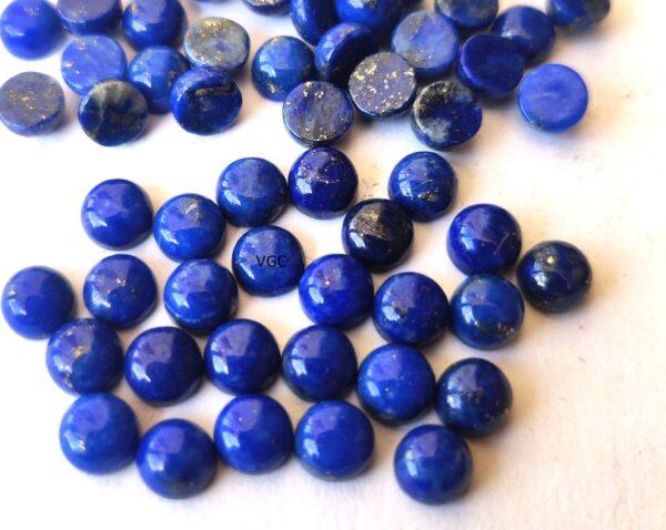 Natural Lapis Lazuli 7 mm Round Cabochon – Lapis Round Cabochon 7mm