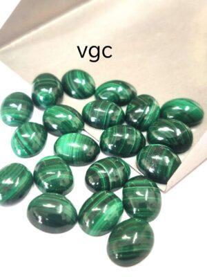 Natural Malachite 10×12 mm Oval Cabochon – Malachite Oval Cabochon 10x12mm