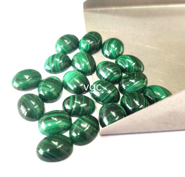 Natural Malachite 10×12 mm Oval Cabochon – Malachite Oval Cabochon 10x12mm