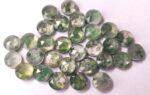 Natural Moss Agate 7 mm Round Doublet Rose Cut – AAA Quality Moss Agate Round 7mm