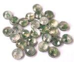 Natural Moss Agate 7 mm Round Doublet Rose Cut – AAA Quality Moss Agate Round 7mm