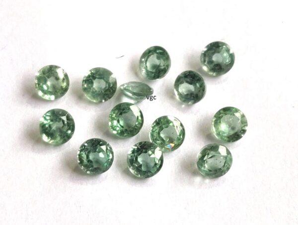 Natural Mint Kyanite 4 mm Round Faceted Cut – Kyanite Round Faceted 4mm