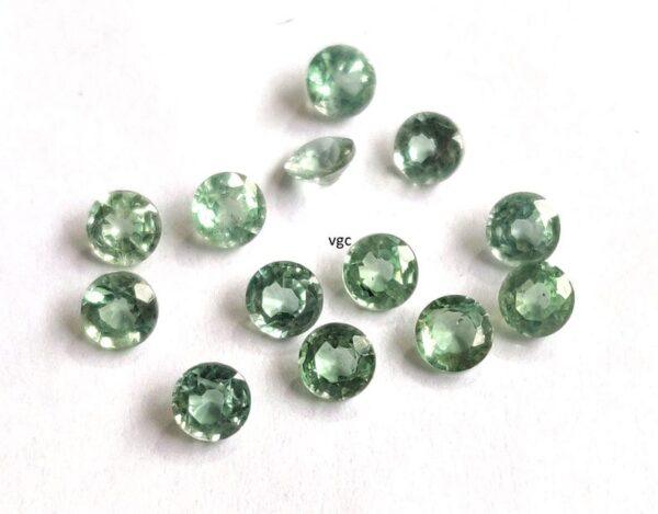 Natural Mint Kyanite 4 mm Round Faceted Cut – Kyanite Round Faceted 4mm