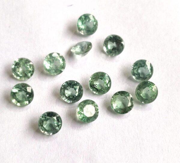 Natural Mint Kyanite 4 mm Round Faceted Cut – Kyanite Round Faceted 4mm