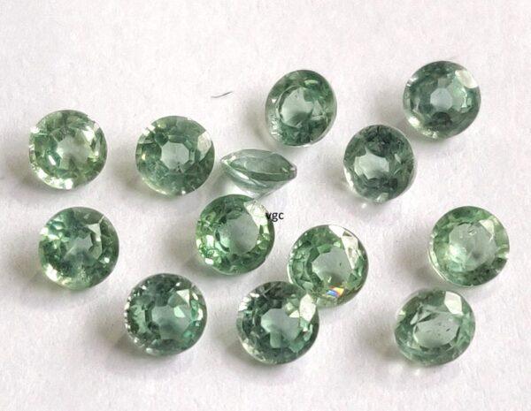 Natural Mint Kyanite 4 mm Round Faceted Cut – Kyanite Round Faceted 4mm