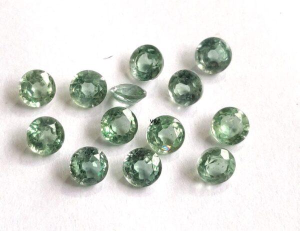 Natural Mint Kyanite 4 mm Round Faceted Cut – Kyanite Round Faceted 4mm