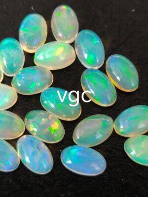 Natural Super Top Multifire Ethiopian Opal 3×4 mm Oval Cabochon – AAA Quality Ethiopian Opal Oval 3x4mm