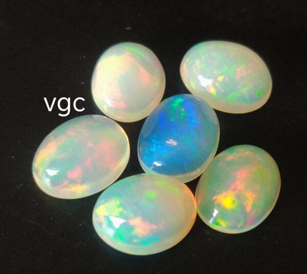 Natural Super Top Multifire Ethiopian Opal 9×11 mm Oval Cabochon – AAA Quality Ethiopian Opal Oval 9x11mm