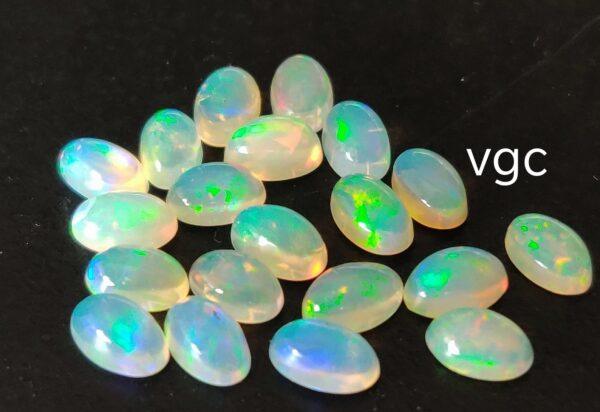 Natural Super Top Multifire Ethiopian Opal 5×7 mm Oval Cabochon – AAA Quality Ethiopian Opal Oval 5x7mm