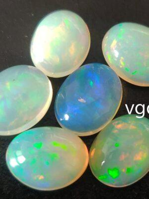 Natural Super Top Multifire Ethiopian Opal 10×12 mm Oval Cabochon – AAA Quality Ethiopian Opal Oval 10x12mm