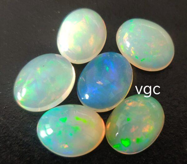 Natural Super Top Multifire Ethiopian Opal 9×11 mm Oval Cabochon – AAA Quality Ethiopian Opal Oval 9x11mm