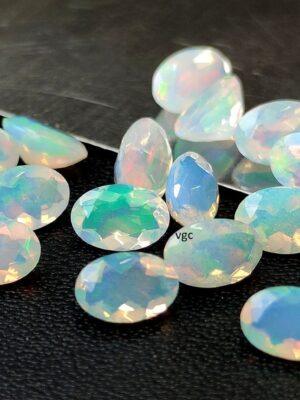 Natural Super Top Multifire Ethiopian Opal 6×8 mm Oval Cut Faceted – AAA Quality Ethiopian Opal Oval 6x8mm