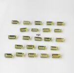 Natural Peridot 2.5×5 mm Baguette Cut Faceted – AAA Quality Peridot Baguette 2.5x5mm