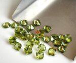 Natural Peridot 4 mm Cushion Cut Faceted – AAA Quality Peridot Cushion 4mm